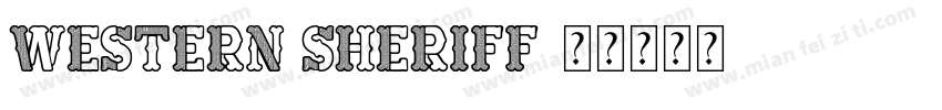 western sheriff字体转换